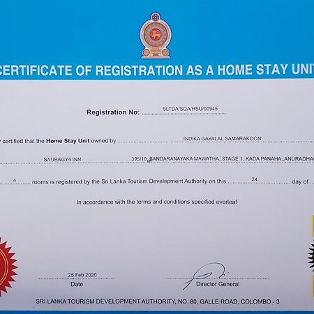 Saubagya Inn Anuradhapura Zewnętrze zdjęcie